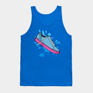 Golf Blue Pink Skate Sneaker Tank Top